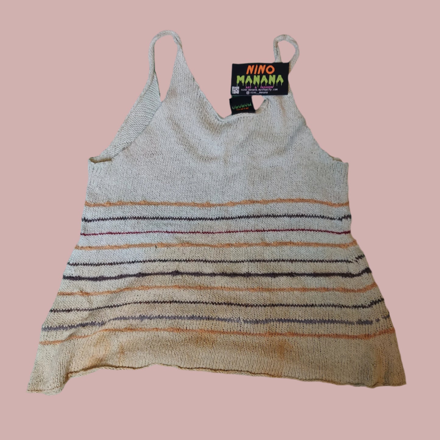 Earthy Knitted Tank Medium