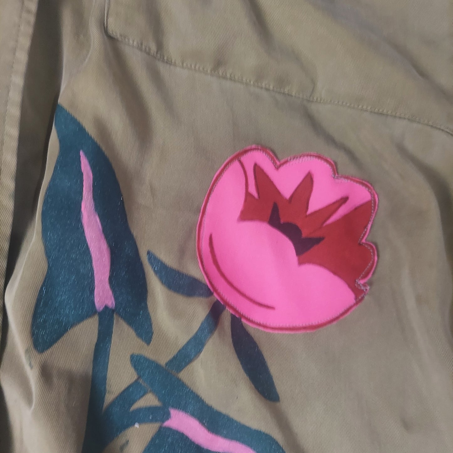 Chic Blooms Tall Work Shirt XL