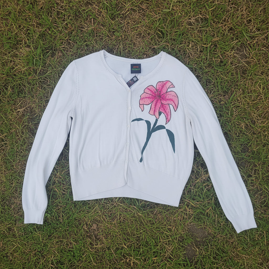 I Love Lily Button-up Top Medium-Large