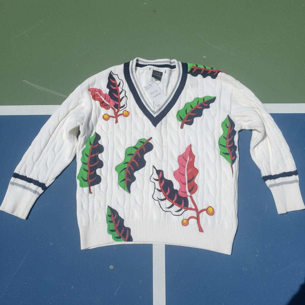 Toasty Leaves Sweater Large