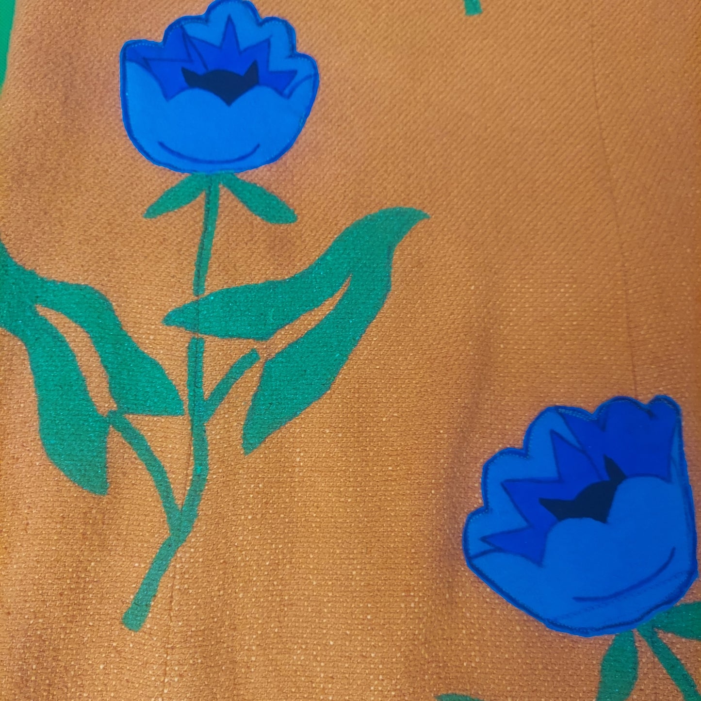 Silk Flower Frock! Vintage Dress Small-Medium