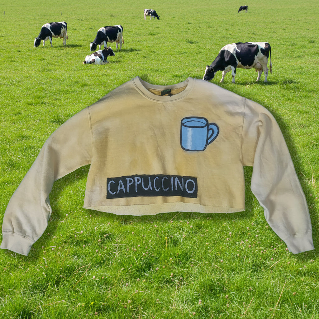 My Coffeee Cropped Sweatshirt Medium-Large