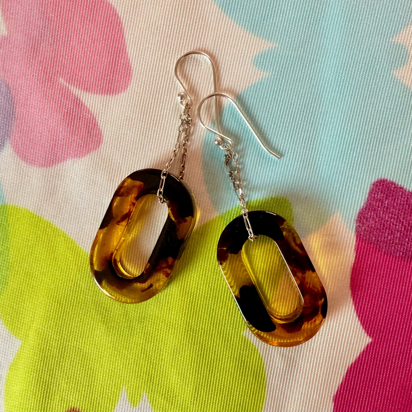 TORTOISE LINK Earrings