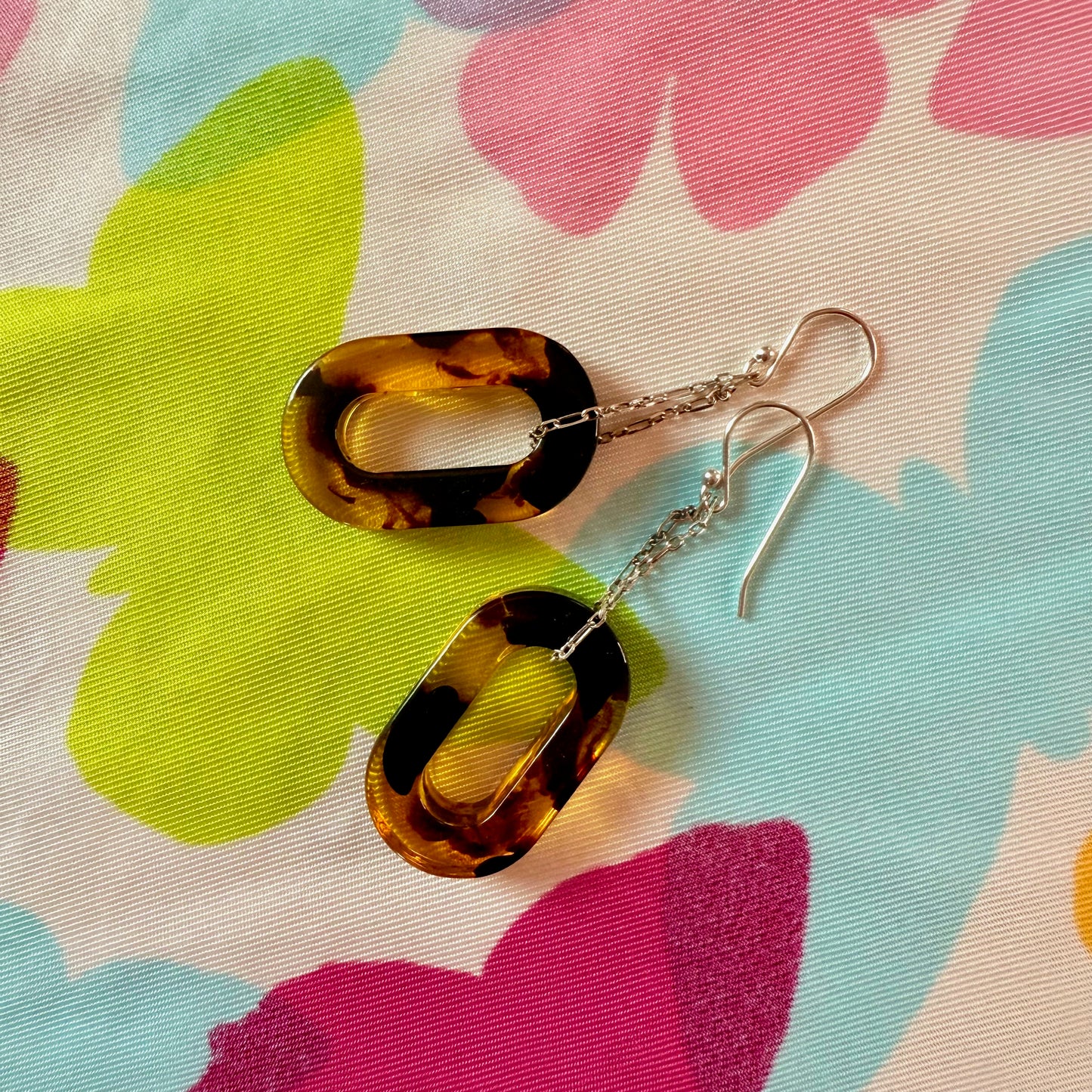 TORTOISE LINK Earrings