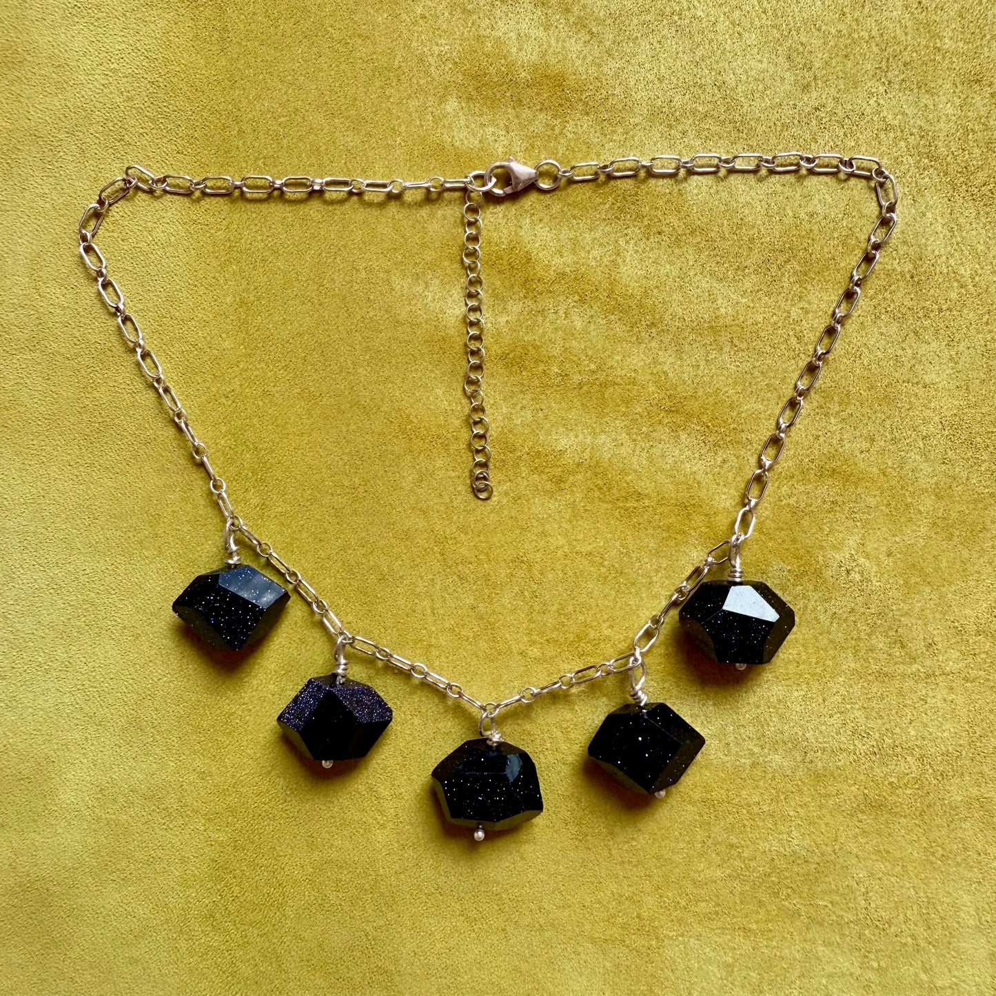 CHUNK Necklace (blue sandstone)