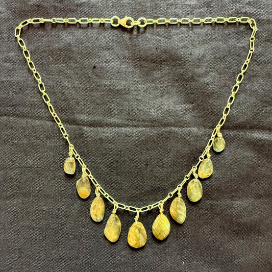 CHUNK Necklace (labradorite)