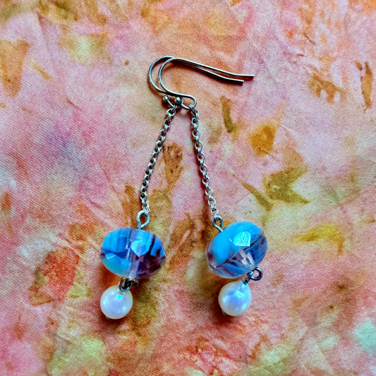 BLUE SWIRL Earrings